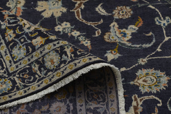 Handknuten Kashan Oriental rug by Orientmattor, classic carpet with intricate patterns, measuring 390 x 278 cm.