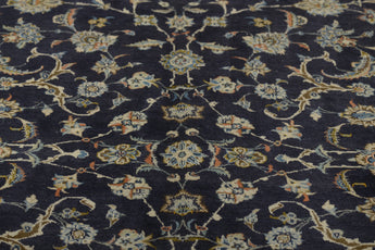 Handknuten Kashan Oriental rug by Orientmattor, classic 390x278 cm carpet with intricate design and rich colors.