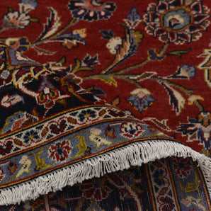 Handknuten Kashan Oriental rug, 390x280 cm, classic carpet by Orientmattor with intricate traditional patterns.