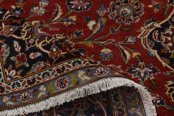 Handknuten Kashan Oriental rug, 390x280 cm, classic carpet by Orientmattor with intricate traditional patterns.