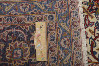 Handknuten Kashan Oriental rug by Orientmattor, classic carpet in 392x288 cm with intricate patterns and rich colors.