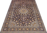 Handknuten Kashan Oriental rug by Orientmattor, classic carpet with intricate patterns, measuring 417 x 293 cm.