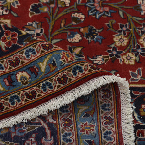 Handknuten Kashan Oriental rug by Orientmattor, classic carpet measuring 455 x 294 cm with intricate patterns and rich colors.