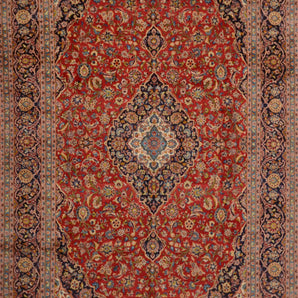 Handknuten Kashan Oriental rug by Orientmattor, classic 468x290 cm carpet with intricate patterns and rich colors.