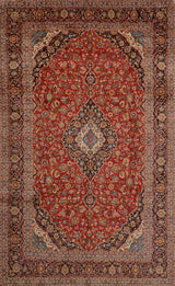 Handknuten Kashan Oriental rug by Orientmattor, classic 468x290 cm carpet with intricate patterns and rich colors.