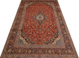 Handknuten Kashan Oriental rug from Orientmattor, 468x290 cm, featuring intricate traditional patterns and rich colors.