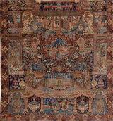 Orientmattor Kashmar Oriental handknuten matta, classic rug with intricate patterns, measuring 314x295 cm.