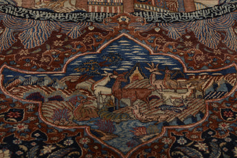 Handknuten Kashmar Oriental rug, 314x295 cm, classic carpet by Orientmattor with intricate pattern and rich colors.