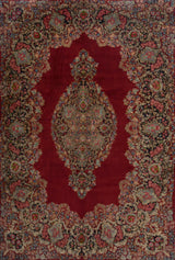 Orientmattor handknuten Kerman oriental carpet, 305x210 cm, featuring intricate traditional patterns and rich colors.
