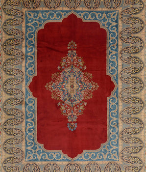 Handknuten Kerman Oriental rug by Orientmattor, 315x232 cm, classic carpet with intricate patterns and rich colors.