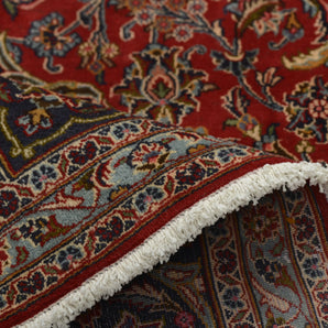 Handknuten Mashad Oriental rug by Orientmattor, classic carpet with intricate patterns, measuring 378 x 290 cm.