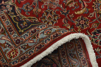 Handknuten Mashad Oriental rug by Orientmattor, classic carpet with intricate patterns, measuring 378 x 290 cm.