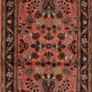 Handknuten Mehraban Oriental rug in classic style, 298x72 cm, with intricate patterns and rich colors from Orientmattor.