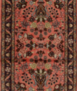Handknuten Mehraban Oriental rug in classic style, 298x72 cm, with intricate patterns and rich colors from Orientmattor.
