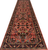Handknuten Mehraban Oriental carpet by Orientmattor, 298x72 cm, showcasing intricate traditional patterns and rich colors.