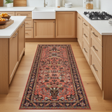 Handknuten Mehraban Oriental carpet, classic design, 298 x 72 cm, by Orientmattor featuring intricate patterns and rich colors.