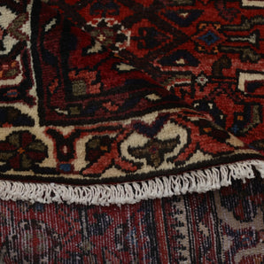 Handknuten Nadjafabad Oriental rug by Orientmattor, classic carpet in beige and red, measuring 333 x 97 cm, detailed traditional design.