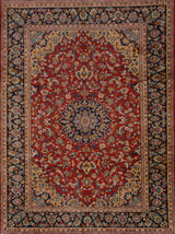 Handknuten Nadjafabad Oriental rug by Orientmattor, classic carpet measuring 338 x 253 cm with intricate traditional design.