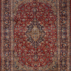 Large handknuten Nadjafabad Oriental rug in classic style, measuring 413x303 cm, by Orientmattor, detailed woven pattern.