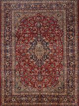Large handknuten Nadjafabad Oriental rug in classic style, measuring 413x303 cm, by Orientmattor, detailed woven pattern.