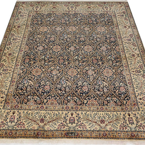 Classic Nain No.65991 hand-knotted carpet by Orientmattor showcasing intricate patterns and rich colors.