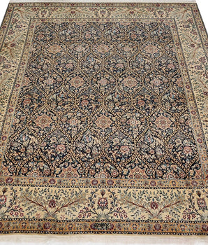 Classic Nain No.65991 hand-knotted carpet by Orientmattor showcasing intricate patterns and rich colors.