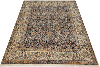 Classic Nain No.65991 hand-knotted carpet by Orientmattor showcasing intricate patterns and rich colors.