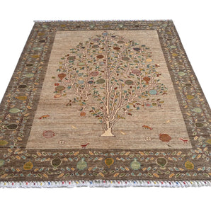 Handknuten Nar Oriental classic carpet, 204 x 152 cm, with intricate patterns, by Orientmattor.