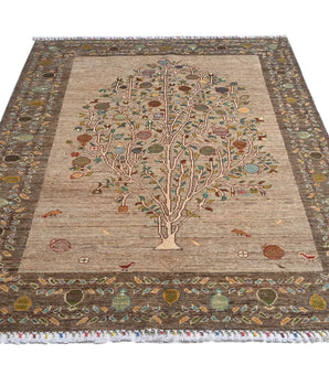 Handknuten Nar Oriental classic carpet, 204 x 152 cm, with intricate patterns, by Orientmattor.