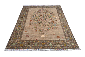 Handknuten Nar Oriental classic carpet, 204 x 152 cm, with intricate patterns, by Orientmattor.