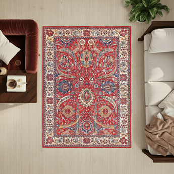 Handwoven Narvand Oriental rug by Orientmattor, classic carpet with intricate patterns, measuring 236 x 172 cm.