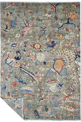 Handknuten Nirvana Oriental rug, classic carpet by Orientmattor, 265 x 180 cm, detailed woven pattern in warm tones