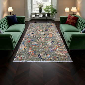 Orientmattor Handknuten Nirvana Oriental rug, 265x180 cm, classic carpet with intricate patterns and rich colors.