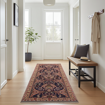Handknuten Sanneh Oriental rug, 295x75 cm, classic carpet by Orientmattor featuring intricate traditional patterns.