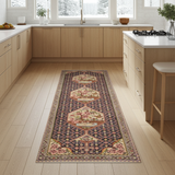 Handwoven Sanneh Oriental rug by Orientmattor, classic patterned carpet in beige and brown tones, measuring 323 x 63 cm.