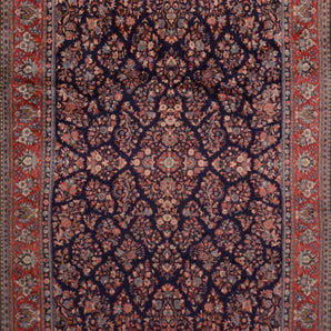 Handknuten Sarough Oriental carpet, classic design, 335 x 235 cm, by Orientmattor, featuring intricate patterns and rich colors.