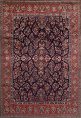 Handknuten Sarough Oriental carpet, classic design, 335 x 235 cm, by Orientmattor, featuring intricate patterns and rich colors.
