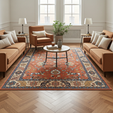 Orientmattor Handknuten Matta Serapi Oriental, classic rug with intricate patterns, measuring 348 x 274 cm.