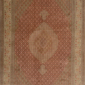 Orientmattor handknuten Tabriz Oriental carpet, 298x200 cm, classic design with intricate patterns and rich colors.
