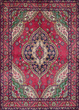 Handknuten Tabriz Persian carpet in classic design, 193x138 cm, by Orientmattor, featuring intricate patterns and rich colors.