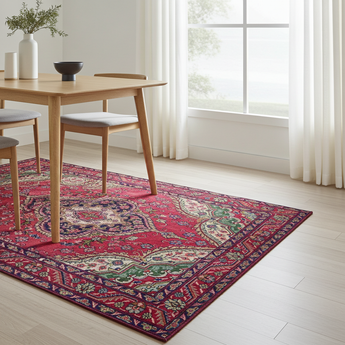 Handknuten Tabriz Persian rug from Orientmattor, 193x138 cm, featuring intricate traditional patterns and rich colors.