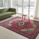 Handknuten Tabriz Persian rug by Orientmattor, classic carpet in 193x138 cm with intricate traditional patterns.