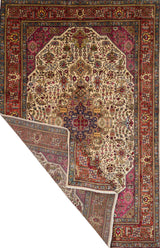 Handknuten Tabriz Persian carpet by Orientmattor, classic 293x192 cm with intricate patterns and rich colors.