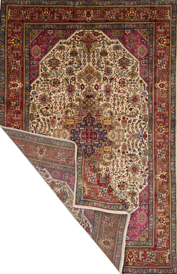 Handknuten Tabriz Persian carpet by Orientmattor, classic 293x192 cm with intricate patterns and rich colors.