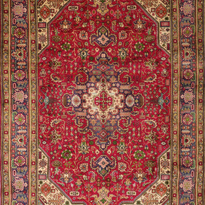 Handknuten Tabriz Persian carpet by Orientmattor, 296 x 200 cm, featuring intricate traditional patterns and rich colors.
