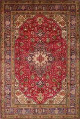Handknuten Tabriz Persian carpet by Orientmattor, 296 x 200 cm, featuring intricate traditional patterns and rich colors.