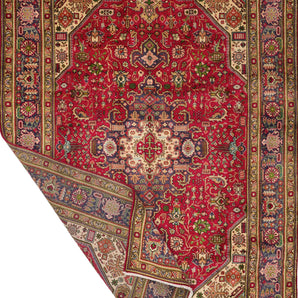 Handknuten Tabriz Persian rug by Orientmattor, classic handwoven carpet in 296x200 cm with intricate traditional designs.