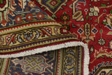 Handwoven Tabriz Persian rug by Orientmattor, classic 296x200 cm carpet with intricate floral patterns and rich colors.