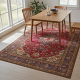 Classic Persian Tabriz handwoven carpet by Orientmattor, 296 x 200 cm with intricate traditional patterns.