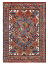 Orientmattor Handknuten Taimoori Oriental carpet, classic 370x267 cm, detailed woven design in warm tones.